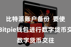 比特派账户备份  要使用Bitpie钱包进行数字货币交往
